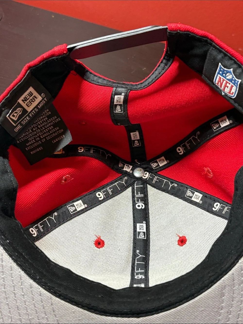 New Era Kansas City Chiefs Red & Black Flatbill Snapback Hat